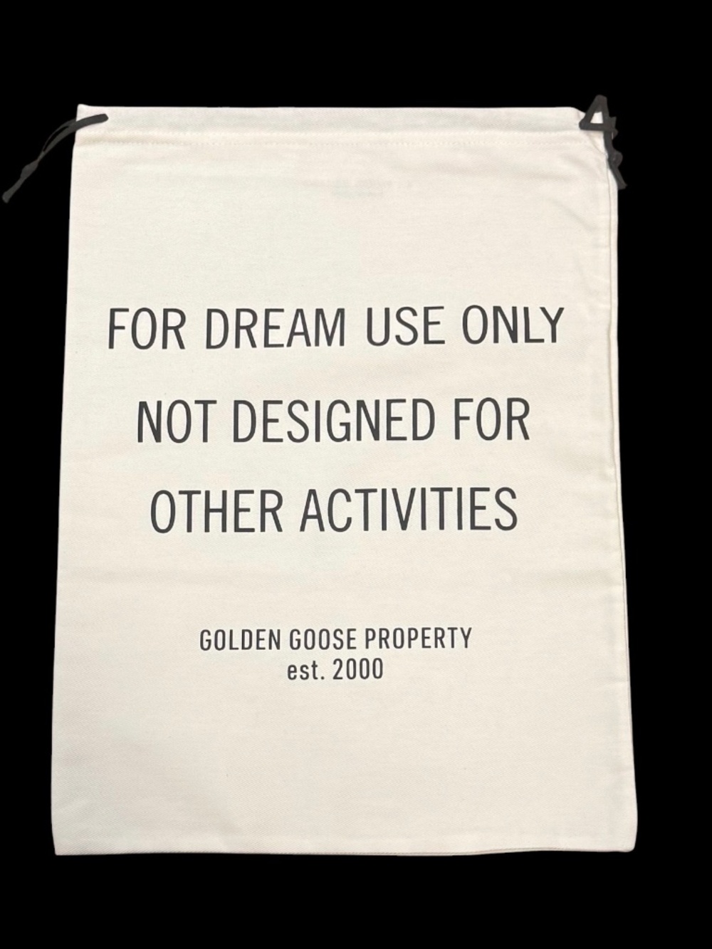 Golden Goose drawstring dust/shoe bag, NEW WITH TAGS